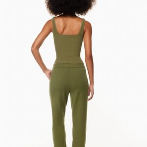 Babaton Rodin Jogger Pants, Size M, khaki green